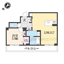 滋賀県彦根市河原2丁目（賃貸マンション1LDK・2階・46.20㎡） その2