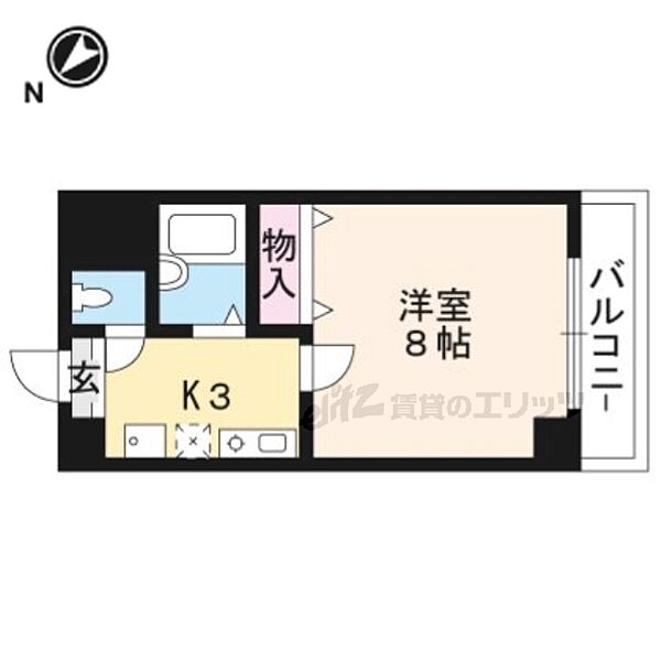 グッドライフ南草津I 302｜滋賀県草津市野路9丁目(賃貸マンション1K・3階・24.48㎡)の写真 その2