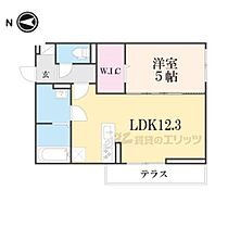 メゾンクレール瀬田北 105 ｜ 滋賀県大津市大萱6丁目（賃貸アパート1LDK・1階・42.79㎡） その2