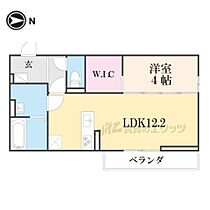 メゾンクレール瀬田北 302 ｜ 滋賀県大津市大萱6丁目（賃貸アパート1LDK・3階・41.86㎡） その2