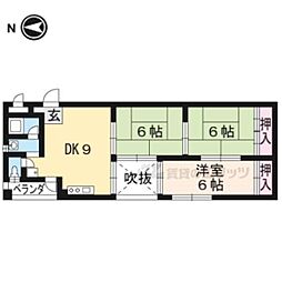 JR東海道・山陽本線 大津駅 徒歩10分の賃貸マンション 4階3LDKの間取り