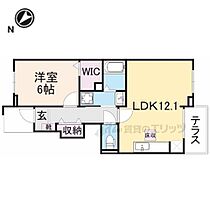 グランビュー地蔵 103 ｜ 滋賀県彦根市地蔵町（賃貸アパート1LDK・1階・45.02㎡） その2