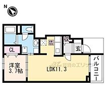 滋賀県東近江市東沖野1丁目（賃貸アパート1LDK・1階・37.13㎡） その2