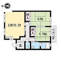 ライトハウス南郷 A-13 ｜ 滋賀県大津市南郷1丁目（賃貸アパート2LDK・1階・48.69㎡） その2