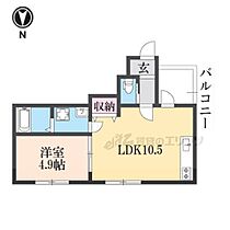 滋賀県大津市鳥居川町（賃貸アパート1LDK・1階・35.10㎡） その2