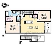 グラース　アンジュ 203 ｜ 滋賀県長浜市三和町（賃貸アパート2LDK・2階・58.67㎡） その2