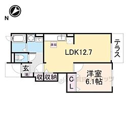 ファミリータイズ2 1LDKの間取図画像