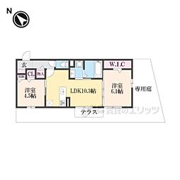 グランド ソレーユ 2LDKの間取図画像