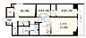 間取り：シスネ難波宮　間取り