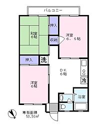セジュール・大泉学園 3DKの間取図画像