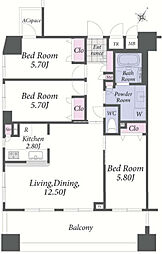 間取図画像 3LDK