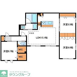 Premium Maison光 3LDKの間取図画像