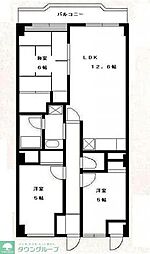 ロワジール多摩川 3LDKの間取図画像