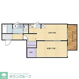 さくら館 1LDKの間取図画像