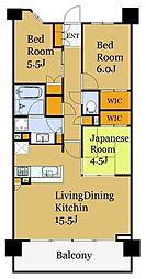 ザ・パークハウス上麻生 3LDKの間取図画像