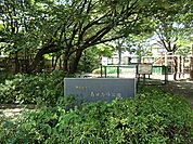 小規模な公園ですが滑り台、砂場、健康器具など遊具が充実。オープンスペースもあり、親子連れ向きです。