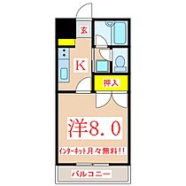 ゴールデンハイツ田上  ｜ 鹿児島県鹿児島市田上5丁目32番地31（賃貸マンション1K・1階・24.30㎡） その2