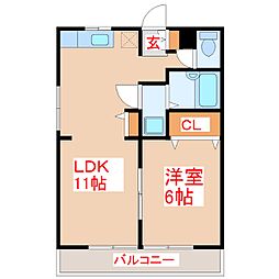 間取図画像 1LDK