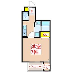 LePhare 1Kの間取図画像