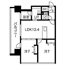 さくらHills NISHIKI PLATINUM RESIDENCE  ｜ 愛知県名古屋市中区錦2丁目（賃貸マンション2LDK・7階・58.25㎡） その2