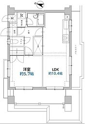 ロイヤルステージ海老名 1LDKの間取図画像