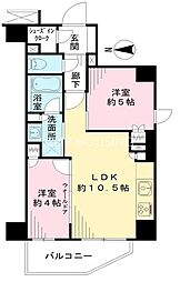 デュオステージ大和 2LDKの間取図画像
