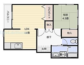 レジデンス山本II  ｜ 徳島県徳島市中島田町4丁目（賃貸アパート1LDK・1階・45.33㎡） その2