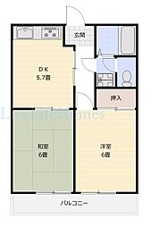間取図画像 2DK