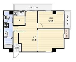 ガーデンヒルズ 2LDKの間取図画像
