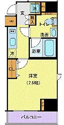 ジェノヴィア新宿中落合スカイガーデン 1Kの間取図画像