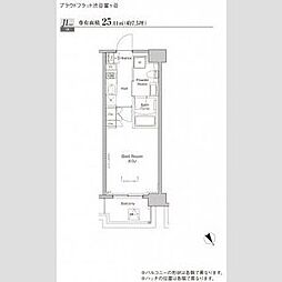 小田急小田原線 代々木八幡駅 徒歩12分の賃貸マンション 3階1Kの間取り