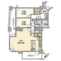 間取図画像 2LDK