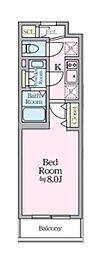 新宿区下落合3丁目マンション 1Kの間取図画像
