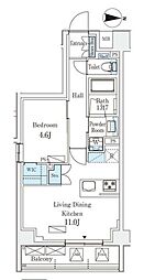 ARKMARK新宿西落合 1LDKの間取図画像