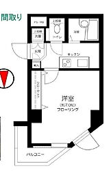 菱和パレス目白ウェルネス21 1Kの間取図画像