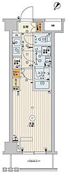 スカイコートヒルズ北新宿 1Kの間取図画像