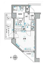パークウェル下落合駅前 1Kの間取図画像