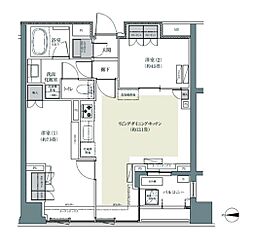 パークハウス東中野リヴゴーシュ 2LDKの間取図画像