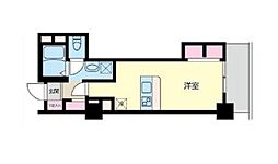 高田馬場ヒルサイドパレス ワンルームの間取図画像
