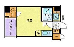 トーシンフェニックス落合駅前 ワンルームの間取図画像