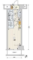 スカイコートヒルズ北新宿 1Kの間取図画像