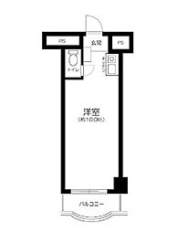 ニュー竹宝ビル ワンルームの間取図画像