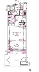 ベルシードステアー西早稲田 1LDKの間取図画像