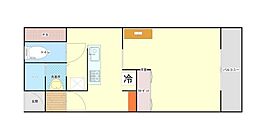 サンファスト東中野 1Kの間取図画像