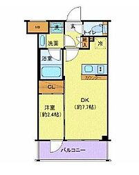 SYFORME東新宿2 1DKの間取図画像
