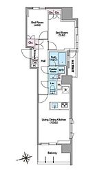COMFORIA東新宿ステーションフロント 2LDKの間取図画像