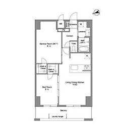 東京メトロ丸ノ内線 西新宿駅 徒歩5分の賃貸マンション 6階1SLDKの間取り
