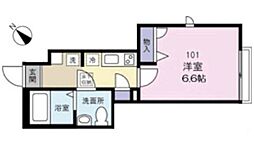 JR中央線 吉祥寺駅 徒歩10分の賃貸アパート 1階1LDKの間取り