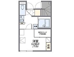 レオパレスYou3 1Kの間取図画像