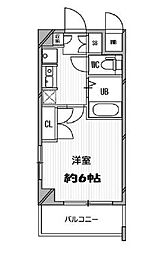 スペーシア高円寺2 1Kの間取図画像